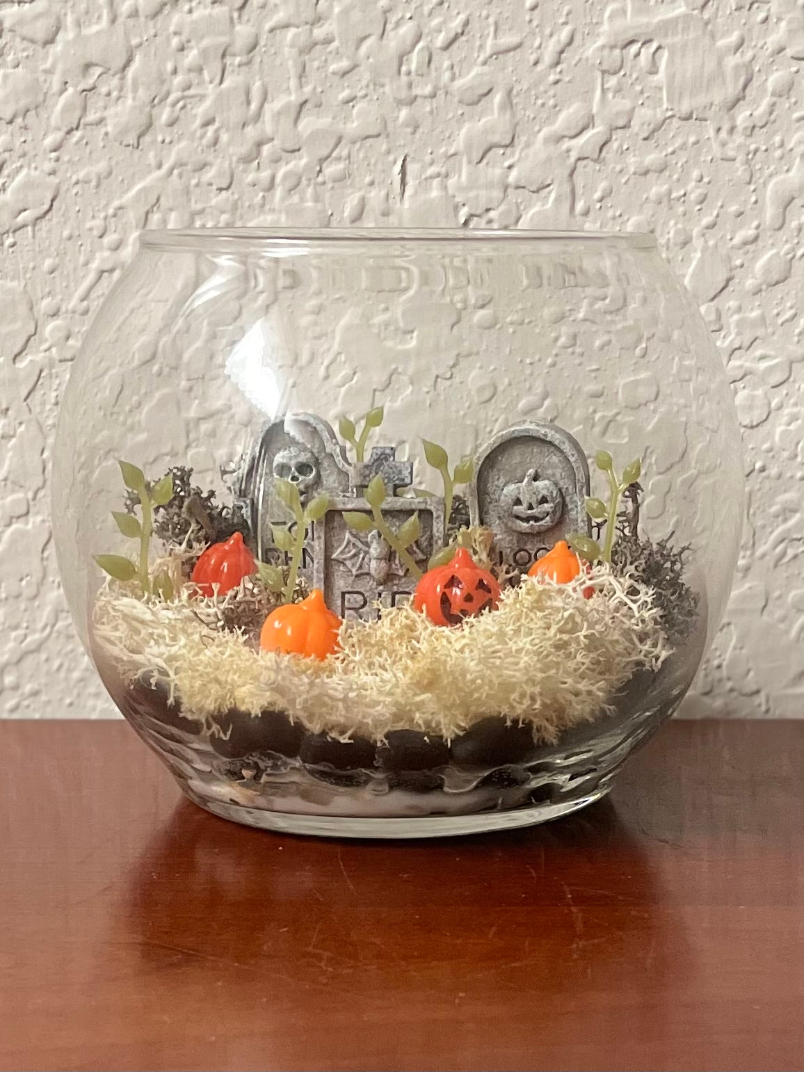 Halloween Cemetery Open Top Terrarium