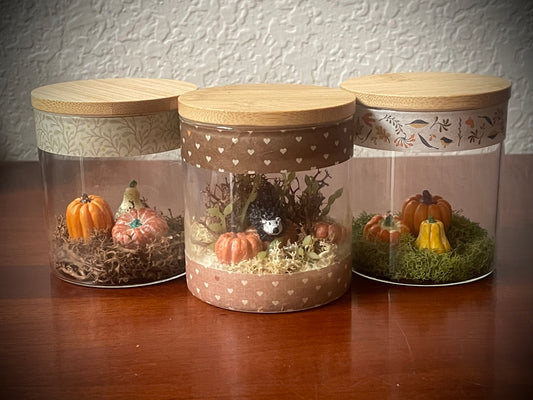 Harvest Themed Display Jars