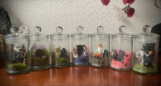 Spooky Scene Apothecary Jars